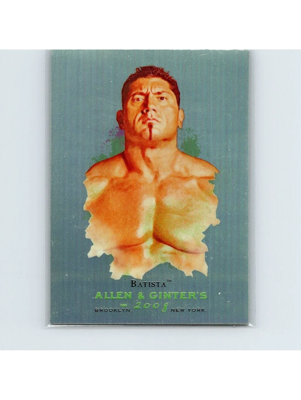 2008 Topps Chrome Heritage III WWE Batista #2 Allen & Ginter Refractors